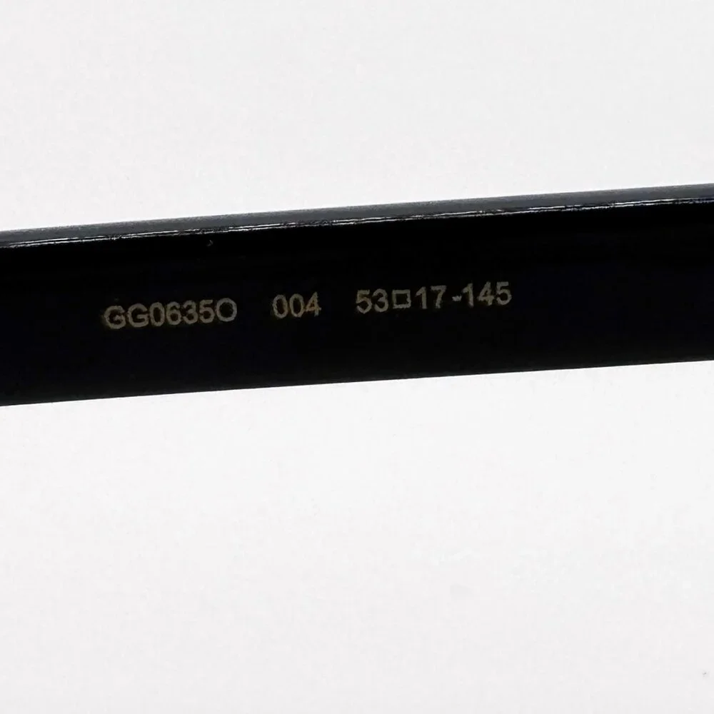 NEW GUCCI GG0635O 004 BLACK WOMEN EYEGLASSES GUCCI - Picture 9 of 11